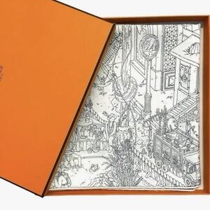 HERMÈS Le Grand Prix du Faubourg Scarf New With Tags